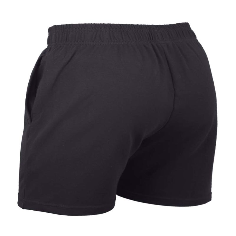 JEEING GEAR Men's Bodybuilding Workout Gym Shorts 5" Inseam Sports Cotton with Pocket Black Color Size 2XL - Image 2